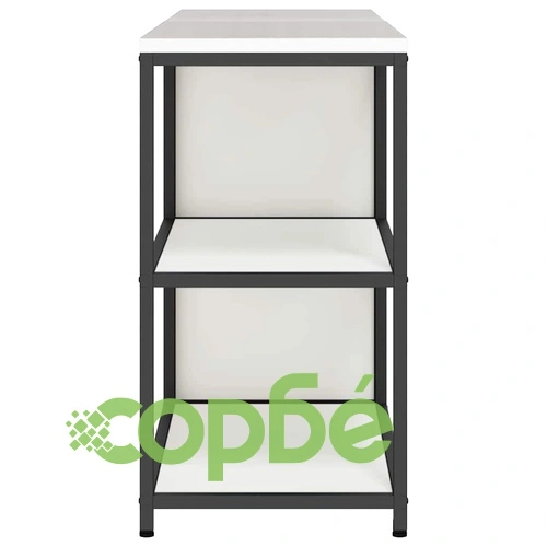 Комплект за кухненско съхранение 2 части от студено валцована стомана бяло 180x50x92 см ➤ топ цена ➤ sorbe.bg