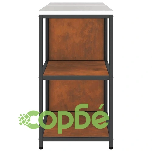 Комплект за кухненско съхранение от патинираща стомана 2 части 180x50x92 см ➤ топ цена ➤ sorbe.bg