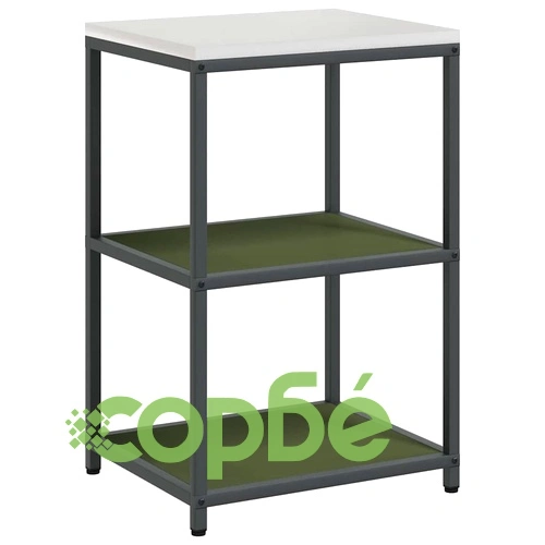 Комплект кухненско съхранение 2 части стомана маслинено зелено 150x50x92 см ➤ топ цена ➤ sorbe.bg