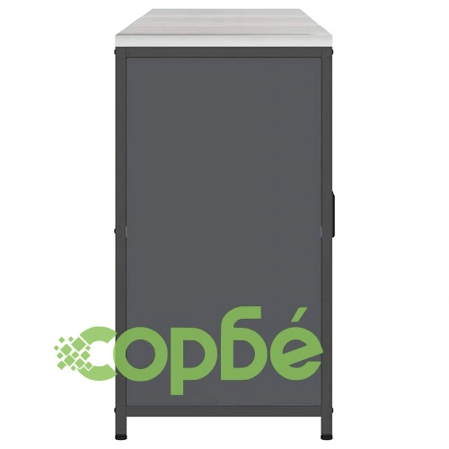 Комплект кухненско съхранение 3 части студено валцована стомана антрацит 180x50x92 см ➤ топ цена ➤ sorbe.bg