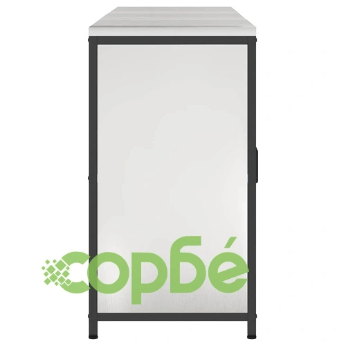 Комплект за кухненско съхранение 3 части - Сив, стоманен, 180 x 50 x 92 см ➤ топ цена ➤ sorbe.bg