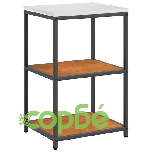 Комплект кухненско съхранение 3 части от патинираща стомана 180x50x92 см ➤ топ цена ➤ sorbe.bg