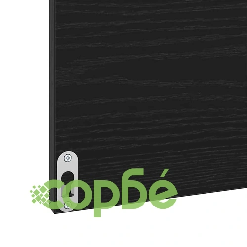 Комплект мебели за баня 3 части от инженерно дърво - черен дъб 60x38.5x45 см ➤ топ цена ➤ sorbe.bg