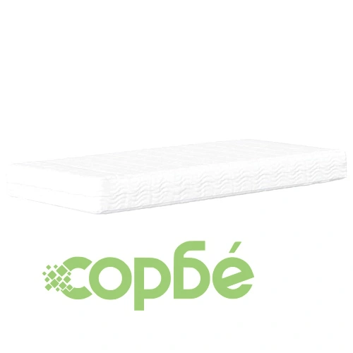 Ъглова рамка за легло с матрак от кадифе в тюркоаз цвят 100x200 см ➤ топ цена ➤ sorbe.bg