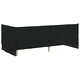 Ъглово легло с матрак и табла, кадифе, 204 x 94 x 74 см, зелено
