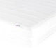 Ъглова рамка за легло с матрак, тъмносиво текстил, 80 x 200 см