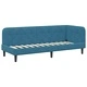 Ъглова рамка за легло с матрак, Кадифе, 80 x 200 см, Синьо