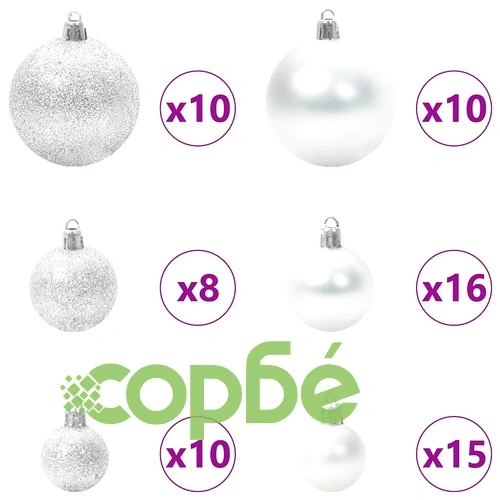 Изкуствена коледна елха със LED светлини, Зелена, 180 см, ПВЦ и метал ➤ топ цена ➤ sorbe.bg