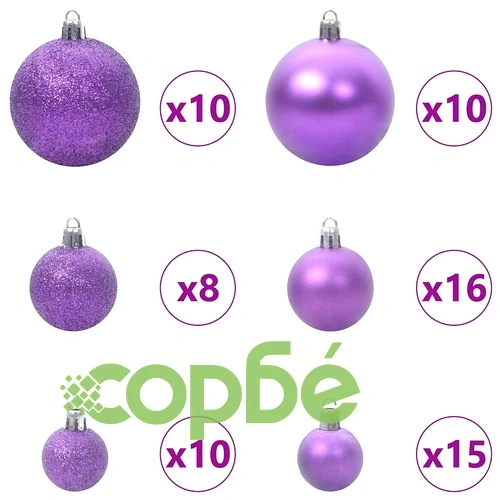 Изкуствена коледна елха с хингед конструкция 300 LED лампи зелена 210 см PVC PE ➤ топ цена ➤ sorbe.bg