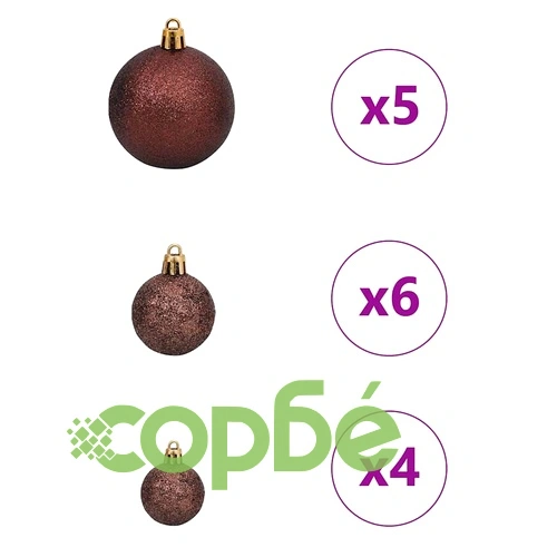 Коледно дърво с 150 LED светлини 150 см ПЕ и стомана - бяло ➤ топ цена ➤ sorbe.bg