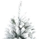 Изкуствено коледно дърво с 300 LED светлини и поставка Зелено 210 cm PE и PVC