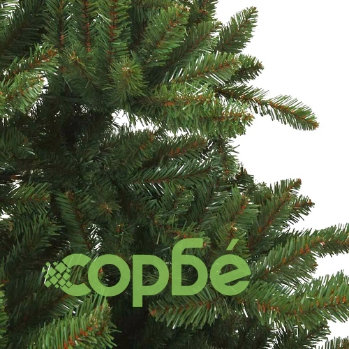 Изкуствена коледна елха с панти и LED осветление 210 см ПВЦ ➤ топ цена ➤ sorbe.bg