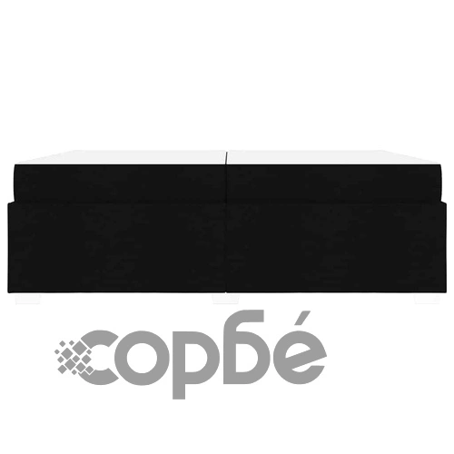 Рамка за легло с матрак от текстил черна 200x200 см ➤ топ цена ➤ sorbe.bg