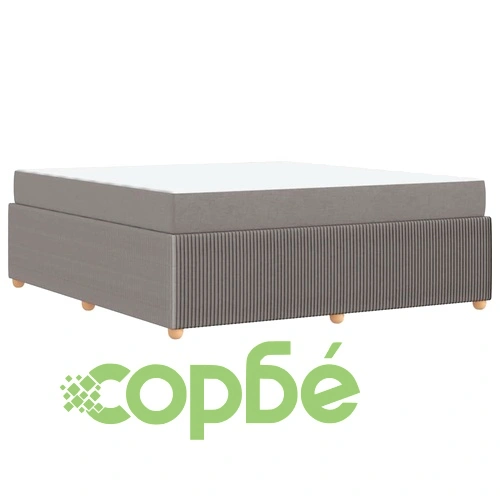 Рамка за легло с матрак от пяна таупе 180x200 см текстил ➤ топ цена ➤ sorbe.bg