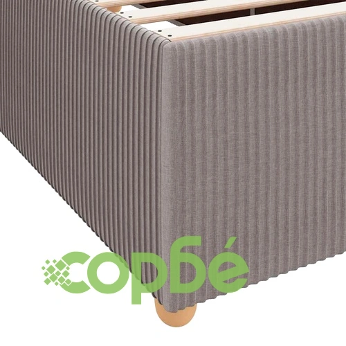 Рамка за легло с матрак от пяна таупе 180x200 см текстил ➤ топ цена ➤ sorbe.bg