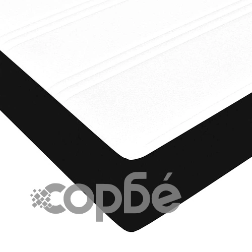 Рамка за легло с матрак от пяна 200x200 см черен текстил ➤ топ цена ➤ sorbe.bg