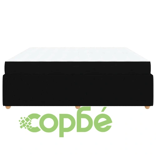 Рамка за легло с матрак от пяна 200x200 см черен текстил ➤ топ цена ➤ sorbe.bg