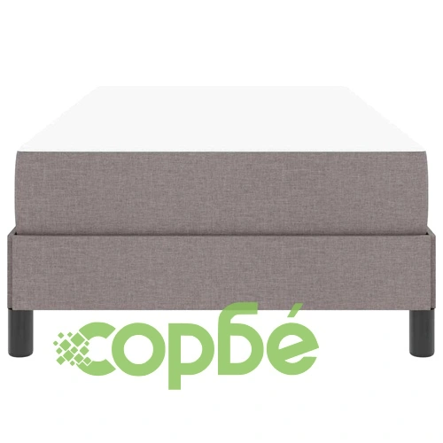 Легло с пружинна основа и матрак от пяна Таупе 80x200 см текстил ➤ топ цена ➤ sorbe.bg