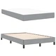 Легло с пружинен матрак светлосиво 120x200 см текстил
