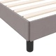 Легло с пружинирана основа и матрак Таупе 140x190 см текстил
