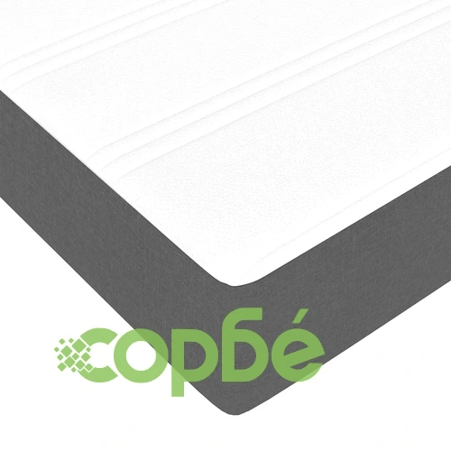 Легло с пружинен матрак тъмносив 160x200 см текстил ➤ топ цена ➤ sorbe.bg