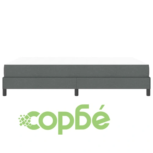 Легло с пружинен матрак тъмносив 160x200 см текстил ➤ топ цена ➤ sorbe.bg