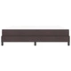Легло с пружинна основа и матрак тъмнокафяво 180x200 см текстил