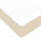 Легло с пружинна основа и матрак кремаво и кафяво 120x200 см текстил