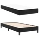 Легло с матрак черно 90x190 см изкуствена кожа с ламелна рамка