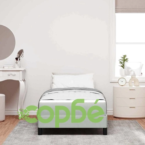 Континентално легло с матрак от кадифе светлосиво 80x200 см ➤ топ цена ➤ sorbe.bg
