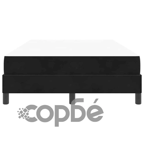 Континентално легло с матрак черно 120x190 см кадифе ➤ топ цена ➤ sorbe.bg