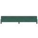 Континентално легло с матрак от кадифе тъмнозелено 140x190 см