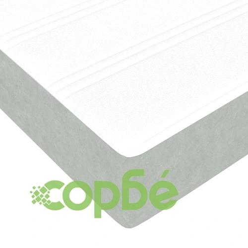 Континентално легло с матрак от кадифе светлосиво 140x200 см ➤ топ цена ➤ sorbe.bg