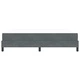 Континентално легло с матрак тъмносив 180x200 см кадифе с пружинна рамка