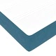 Континентално легло с матрак от кадифе тъмно синьо 180x200 см