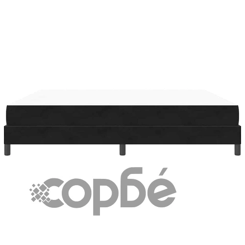 Континентално легло с матрак 200 x 210 cm - Черно кадифе ➤ топ цена ➤ sorbe.bg