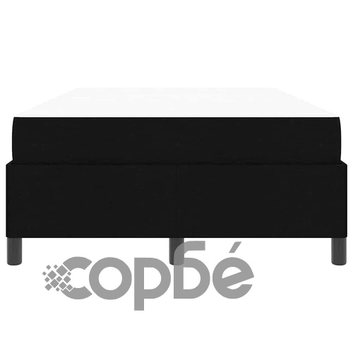 Легло с пружинирана основа и матрак черно 120x190 см текстил ➤ топ цена ➤ sorbe.bg