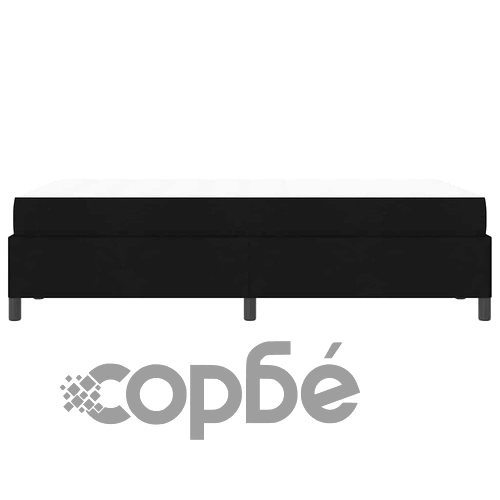 Легло с пружинирана основа и матрак черно 120x190 см текстил ➤ топ цена ➤ sorbe.bg