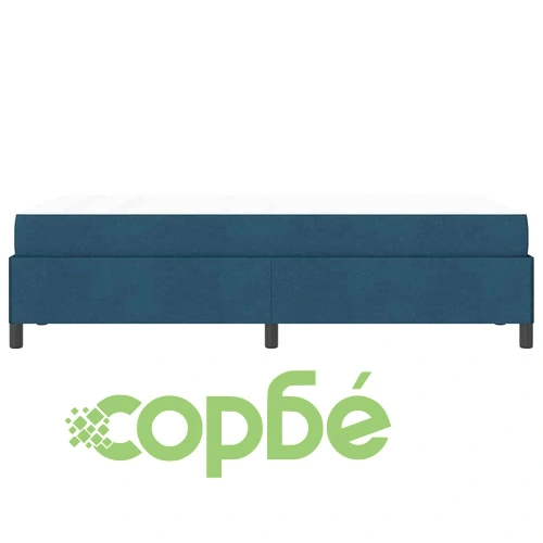 Легло с пружинирана основа и матрак сино-черно 120x200 см текстил ➤ топ цена ➤ sorbe.bg