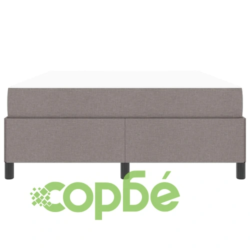 Легло с пружинирана основа и матрак Таупе и Черно 140x190 см ➤ топ цена ➤ sorbe.bg