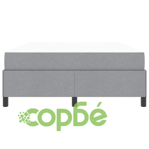 Легло с пружинирана основа и матрак светло сиво 140x200 см текстил ➤ топ цена ➤ sorbe.bg