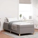 Легло с пружинирана основа и матрак Taupe 90x190 см текстил
