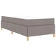 Легло с пружинирана основа и матрак Taupe 90x190 см текстил