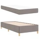 Легло с пружинирана основа и матрак Taupe 90x190 см текстил
