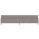 Легло с пружинирана основа и матрак Taupe 90x190 см текстил