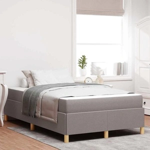 Легло с пружинирана основа и матрак Taupe 120x190 см текстил