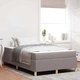 Легло с пружинирана основа и матрак Taupe 120x190 см текстил