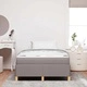 Легло с пружинирана основа и матрак Taupe 120x190 см текстил