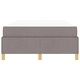 Легло с пружинирана основа и матрак Taupe 120x190 см текстил