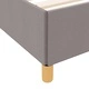 Легло с пружинен матрак Taupe и бяло 120x200 см текстил